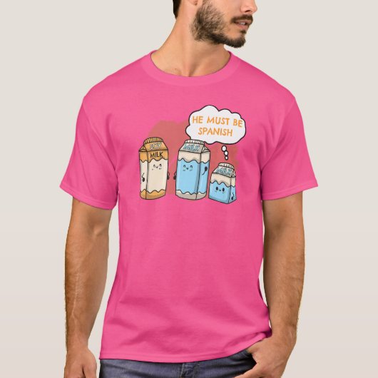 ヴィーガン+ベジタリアン+フード+大豆ミルク+スペイン Tシャツ (正面)