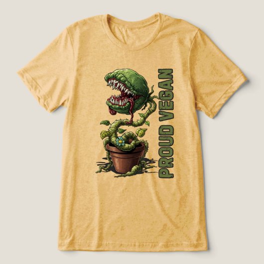 ヴィーガン+ユーモア トライブレンドTシャツ (デザイン正面)