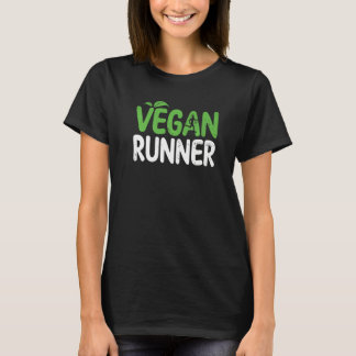 ヴィーガン ランナー ヴィーガン 菜食主義 食事 男性 アスリート ウォ Tシャツ