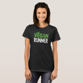 ヴィーガン ランナー ヴィーガン 菜食主義 食事 男性 アスリート ウォ Tシャツ (正面フル)