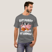 ヴィーガン 環境 動物 ウェア イート パシー ノット アニ リ Tシャツ (正面フル)