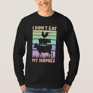 ヴィーガン 菜食主義者の格言 私は仲間を食べたりしない 1 Tシャツ