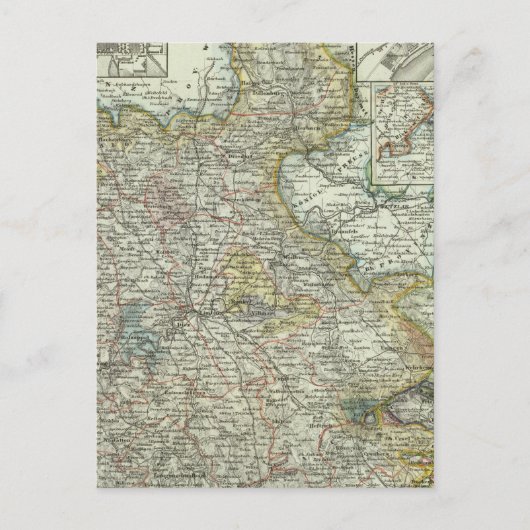 ヴィースバーデンとフランクフルトドイツ ポストカード (正面)