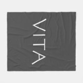 ヴィータ フリースブランケット (正面(横))