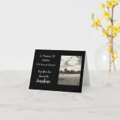 ヴィーテント悔やみや弔慰フォーザンシャインホープ引用文 カード (黄色い花)