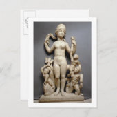 ヴィーナスとプッティ、トリトン、イルカの像、ローマ、4 ポストカード (正面/裏面)
