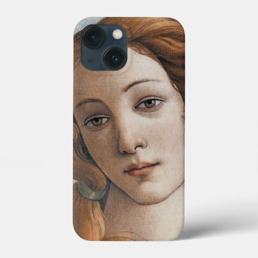 ヴィーナスの誕生の顔のアップ Case-Mate iPhoneケース (裏面)