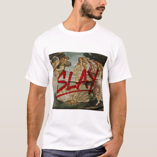 ヴィーナスの誕生 - SLAY(レッドマーカー・リミックス) Tシャツ (正面)