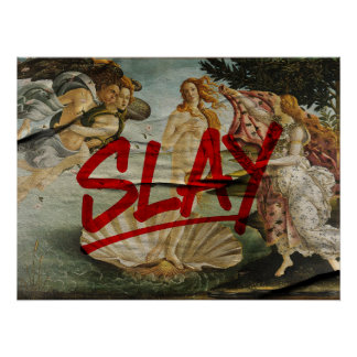 ヴィーナスの誕生 × SLAY - 赤マーカー・エディション ポスター