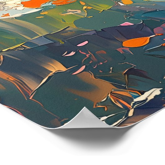 ヴィーナスインスパイアの印象派誕生 ポスター (角)