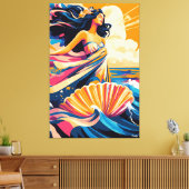 ヴィーナスポップ・アートの誕生のアート・ヴィジョン キャンバスプリント (インサイチュ (リビング))