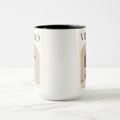 ヴィーナス乙女座デザイン ブラウン ブラック 450ml マグカップ (中央)