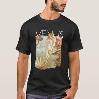 ヴィーナス絵画の愛の女神ヴィンテージイタリアンアエス Tシャツ