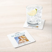 ヴィーナス絵画の植物学誕生と画家の略歴 スクエアペーパーコースター (インサイチュ)