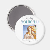 ヴィーナス絵画の植物学誕生と画家の略歴 マグネット (正面/裏面)