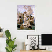 ヴィーナス誕生byウィリアム・アドルフィ・ブーゲロー ポスター (ホームオフィス)