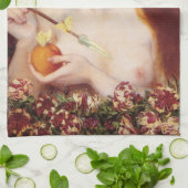 ヴィーナスVerticordia (by Dante Gabriel Rossetti) キッチンタオル (折り畳み)