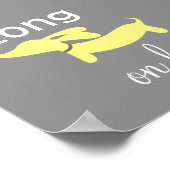 ヴィーナー・ドッグの保育園アート イエロー 男女兼用 犬 ポスター (角)