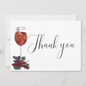 ヴィーノ前の誓いブライダルシャワーサンキューカード 案内状 (正面)