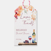 ヴィーノ前誓いワイナリーブライダルシャワーの好意 ギフトタグ (正面)