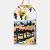 ヴィーノ前誓いワイナリーブライダルシャワーの好意 ギフトタグ (裏面)