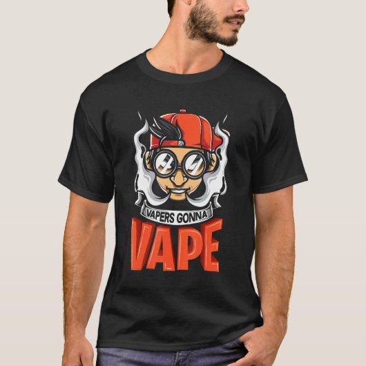 ヴェイパーはヴェイプする グラフィック Tシャツ (正面)