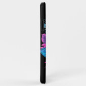 ヴェイパーウェーブ風フラワースカル Case-Mate iPhoneケース (裏面/右)