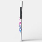 ヴェイパーウェーブ風フラワースカル Case-Mate iPhoneケース (裏面 / 左)