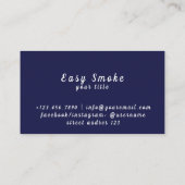 ヴェイパー VAPE 電子タバコ ショップ シガー 名刺 (裏面)