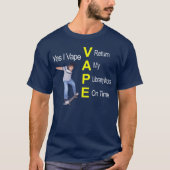 ヴェイプ中毒 Tシャツ (正面)
