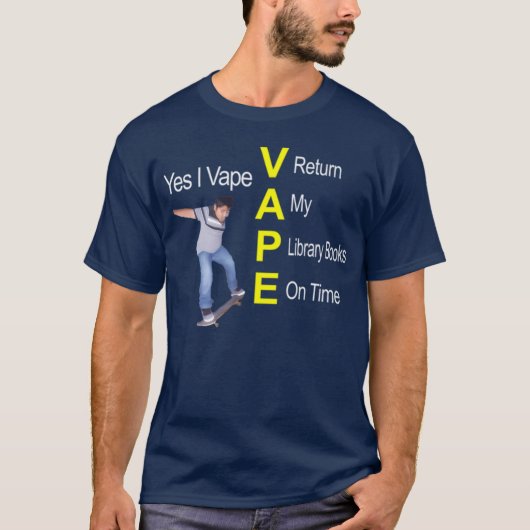 ヴェイプ中毒 Tシャツ (正面)