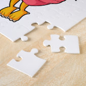 ヴェイルとハート風船の花嫁鳥 ジグソーパズル (側面)