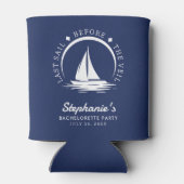 ヴェイルの前の最後の帆 ブルー独身最後のパーティー 缶クーラー (裏面)