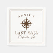 ヴェイルの前の最後の航海 ネイタル バチェロレッテ スタンダードカクテルナプキン (正面)