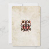 ヴェイルの前の最後の航海 レトロな独身最後の夜のパーティー 招待状 (裏面)