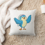 ヴェイルをまとった花嫁としての鳥 クッション (ブランケット)