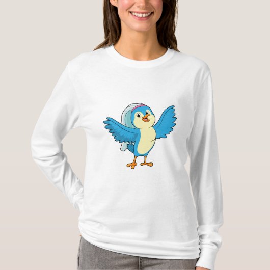 ヴェイルをまとった花嫁としての鳥 Tシャツ (正面)