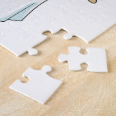 ヴェイルを付けたウサギの花嫁 ジグソーパズル (側面)