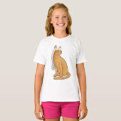 ヴェイルを被った花嫁の猫 Tシャツ (正面フル)