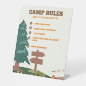 ヴェイルキャンプルールの前の最後のトレイルバチェロレッテ 台座サイン (正面)