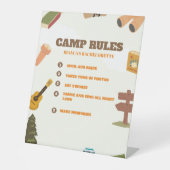 ヴェイルキャンプルールの前の最後のトレイルバチェロレッテ 台座サイン (正面)