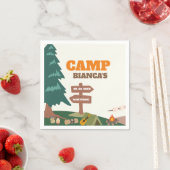 ヴェイルキャンプ前の最後のトレイルバチェロレッテ スタンダードカクテルナプキン (インサイチュ)