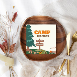 ヴェイルキャンプ前の最後のトレイルバチェロレッテ スタンダードカクテルナプキン