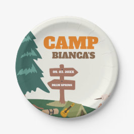 ヴェイルキャンプ前の最後のトレイルバチェロレッテ ペーパープレート