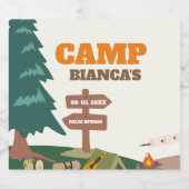 ヴェイルキャンプ前の最後のトレイルバチェロレッテ リキュールボトルラベル (シングルラベル)