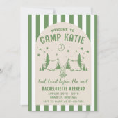 ヴェイルキャンプ前の最後のトレイルバチェロレッテ 招待状 (正面)