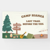 ヴェイルキャンプ前の最後のトレイルバチェロレッテ 横断幕 (横)