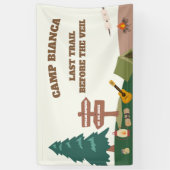 ヴェイルキャンプ前の最後のトレイルバチェロレッテ 横断幕 (縦)