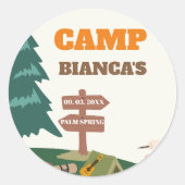 ヴェイルキャンプ独身最後のトレイルパーティー ラウンドシール (正面)