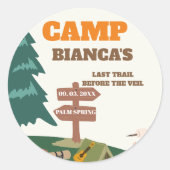 ヴェイルキャンプ独身最後のトレイルパーティー ラウンドシール (正面)